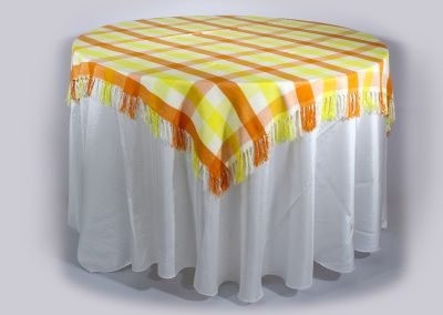 Tapa cubre-mantel de cuadros de color